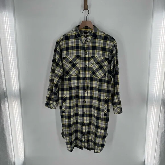 New! Barbour Lunan Plaid Button Down Dress Size US 10 - Picture 3 of 11